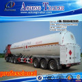 Factory Direct Sale 3 Axle 50M3 Semi Trailer LPG&LNG Aluminum Tank Trailer With Volume Optional